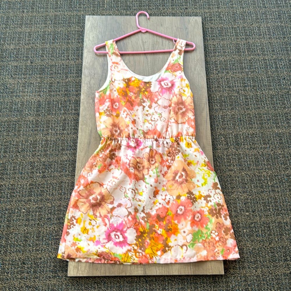 JCREW Floral Silk Fit n Flare Dress Size 6